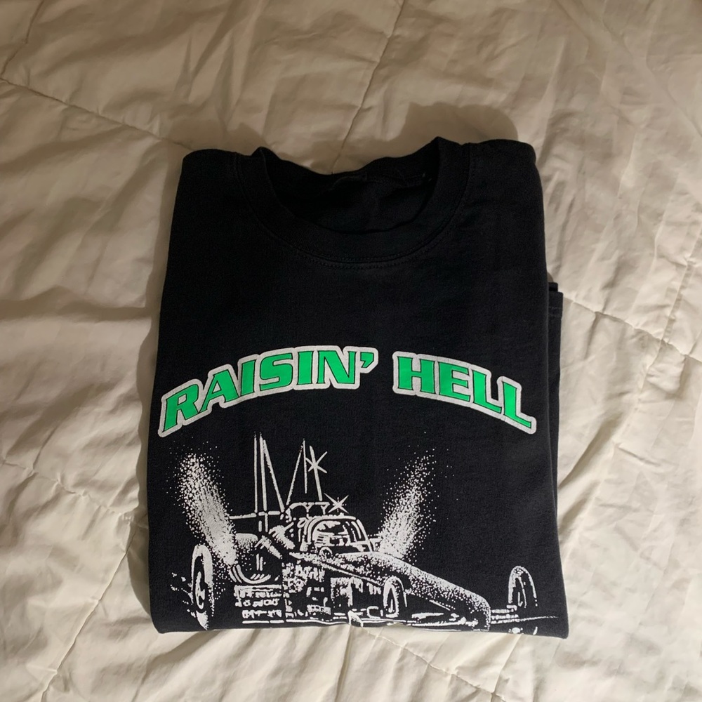 Black long sleeve raisin hell brandy melville (john galt) shirt